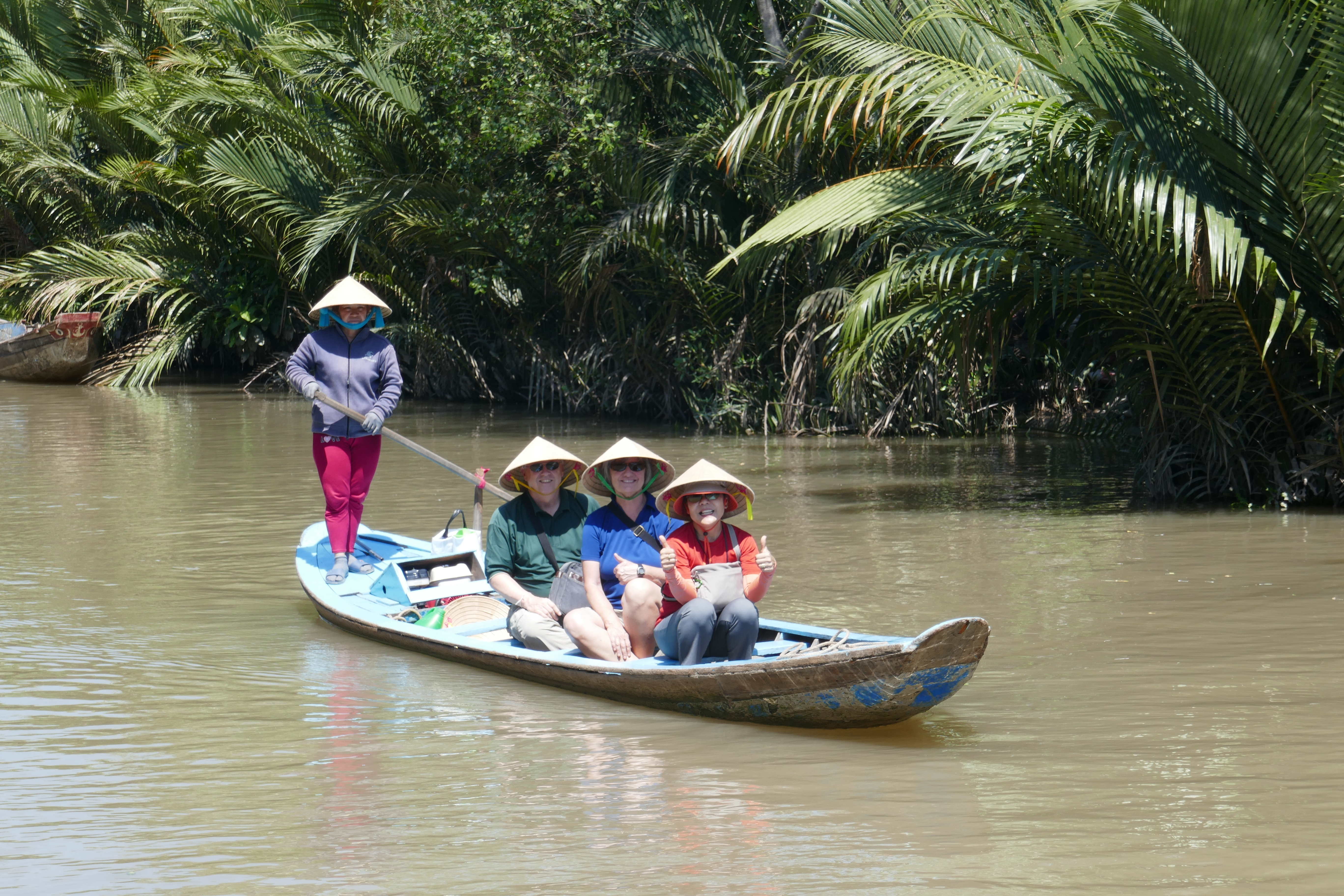 Don And Kathy In Sampan Boat In The Mekong Delta; Oct 19 TC2